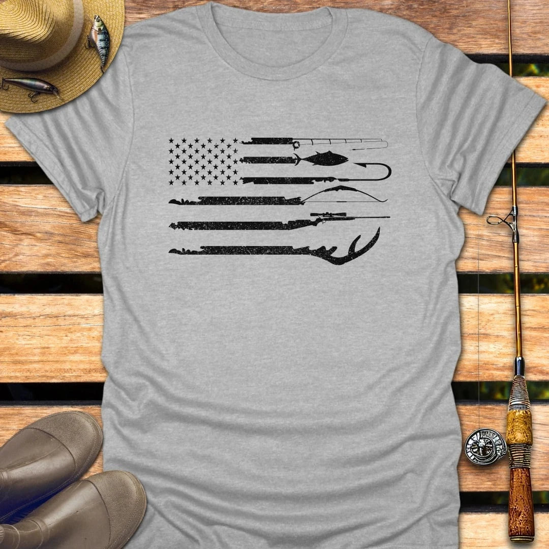HUNTING & FISHING T-Shirt FISHING T-Shirt Sport Grey / S