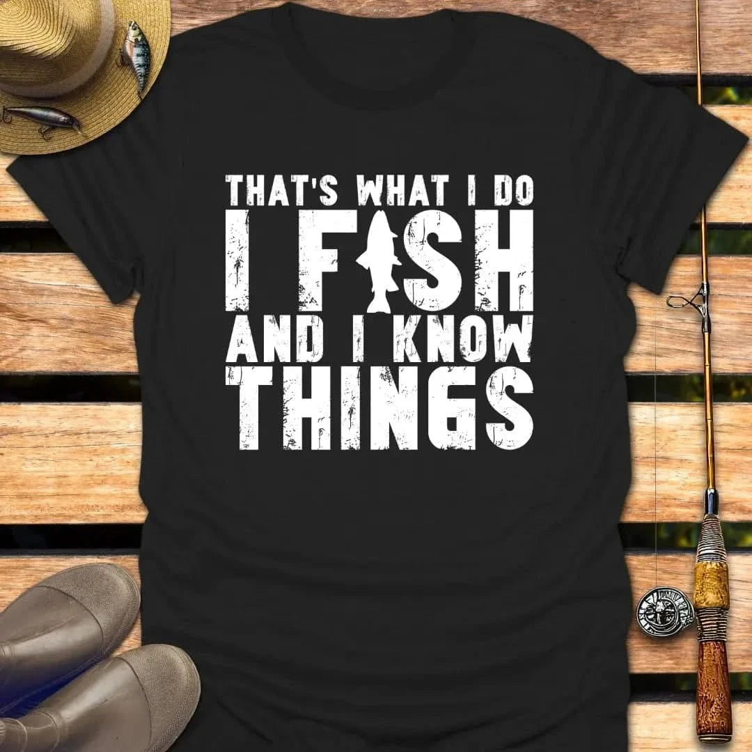 I FISH T-Shirt FISHING T-Shirt Black / S