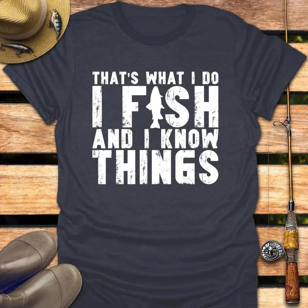 I FISH T-Shirt FISHING T-Shirt Heather Navy / S