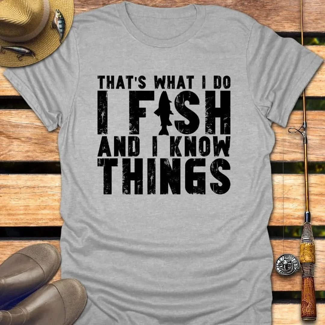 I FISH T-Shirt FISHING T-Shirt Sport Grey / S