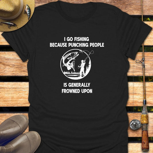 I GO FISHING T-Shirt FISHING T-Shirt Black / S