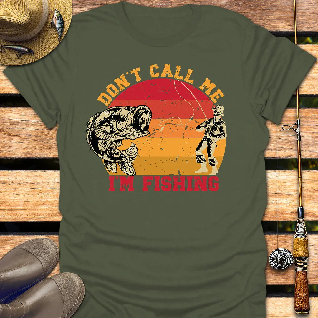I'M FISHING T-Shirt FISHING T-Shirt Military Green / S