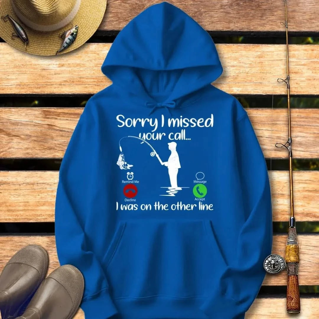 I MISSED YOUR CALL Hoodie FISHING Hoodie Royal / S