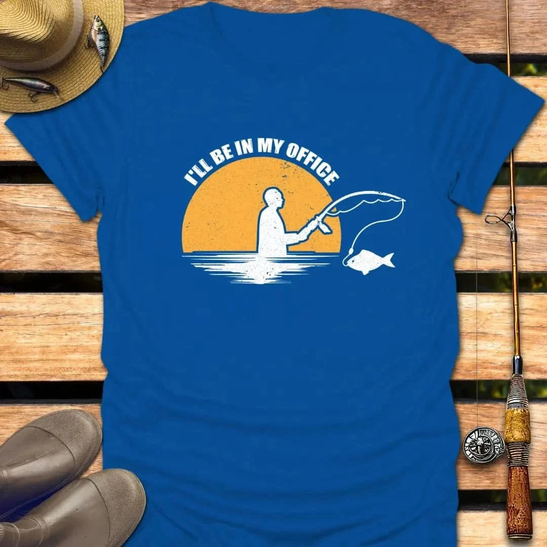 IN MY OFFICE T-Shirt FISHING T-Shirt Royal / S