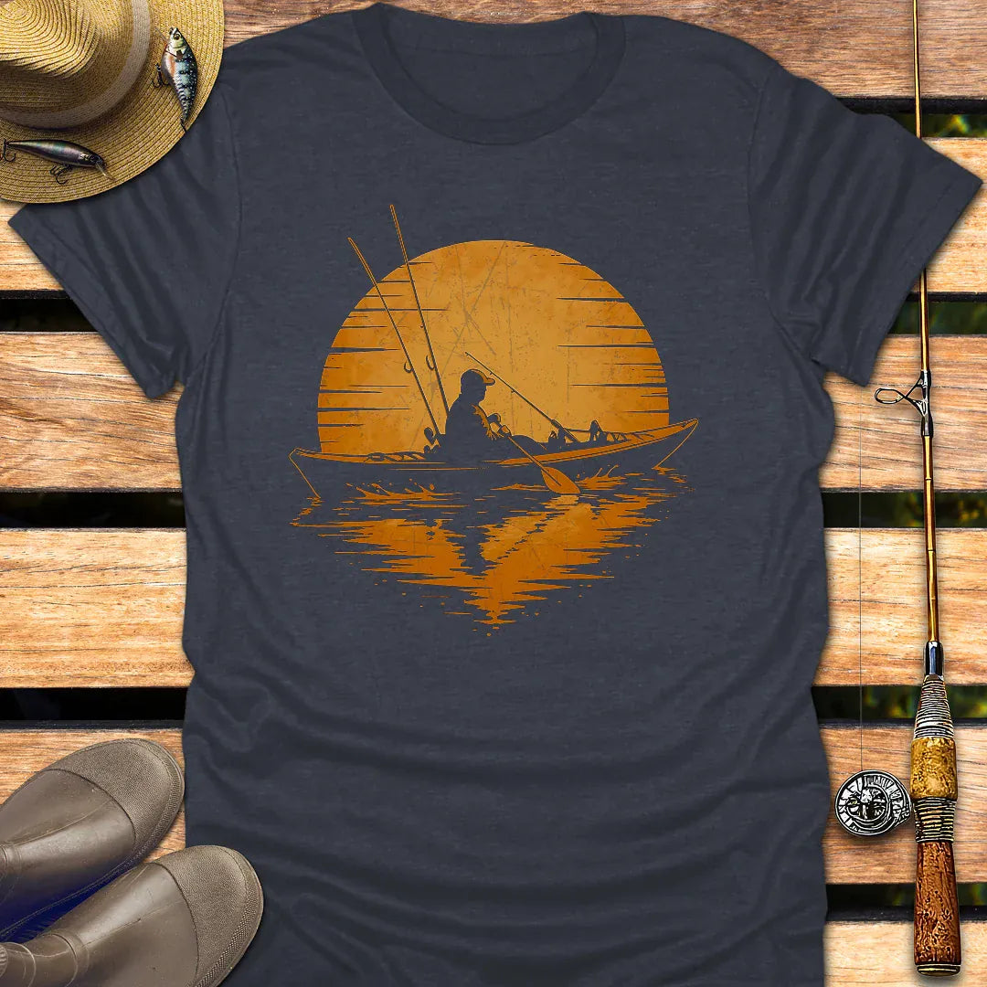 KAYAK FISHING LIFE T-Shirt FISHING T-Shirt Heather Navy / S