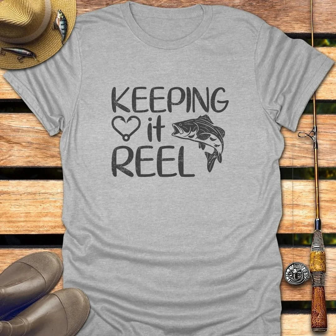KEEPING IT REEL T-Shirt FISHING T-Shirt Sport Grey / S