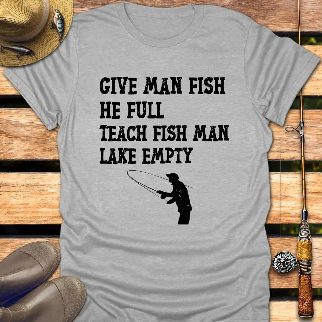LAKE EMPTY T-Shirt FISHING T-Shirt