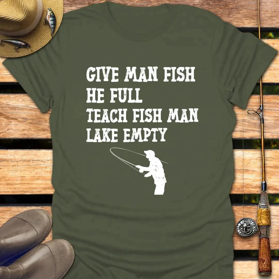 LAKE EMPTY T-Shirt FISHING T-Shirt