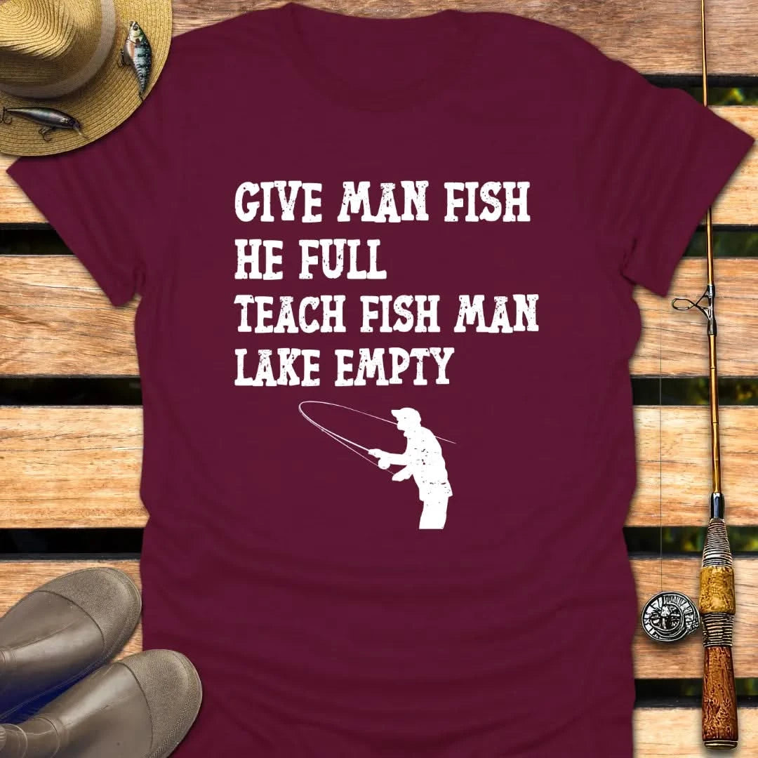 LAKE EMPTY T-Shirt FISHING T-Shirt