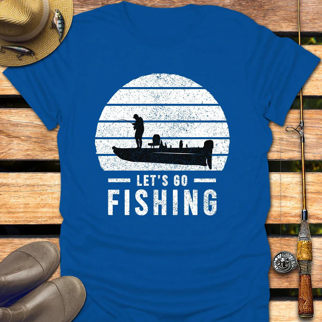 LET'S GO FISHING T-Shirt FISHING T-Shirt Royal / S
