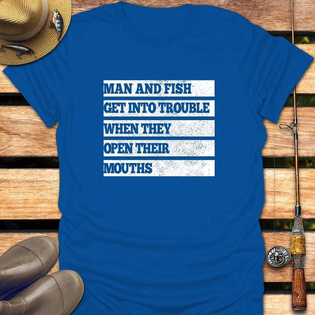 MAN & FISH T-Shirt FISHING T-Shirt Royal / S
