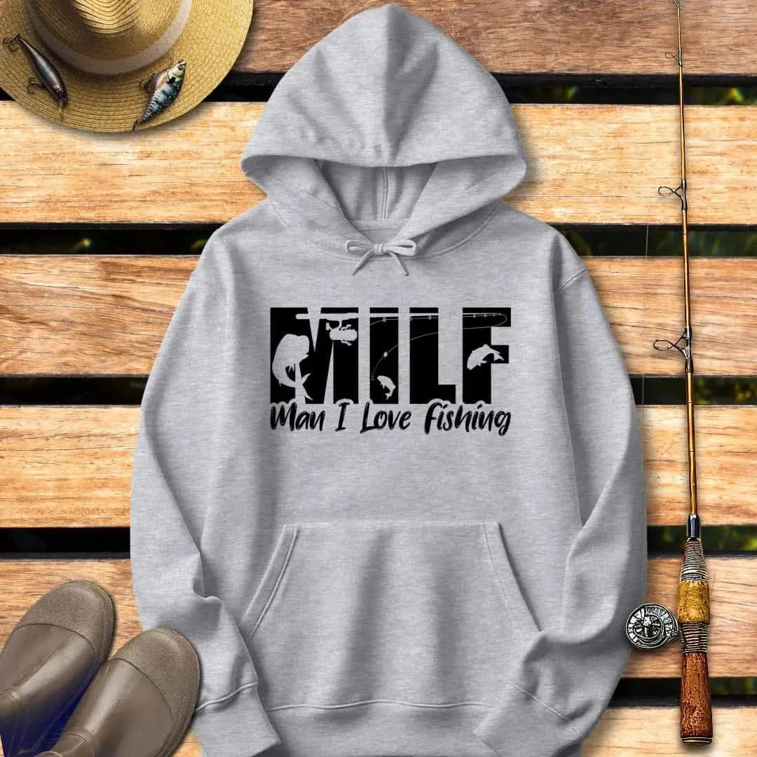 MAN I LOVE FISHING Hoodie FISHING Hoodie Sport Grey / S