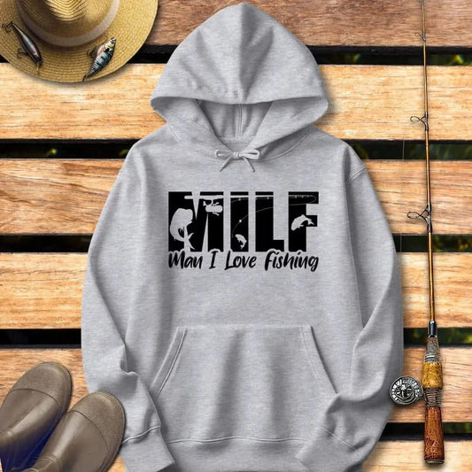 MAN I LOVE FISHING Hoodie FISHING Hoodie Sport Grey / S