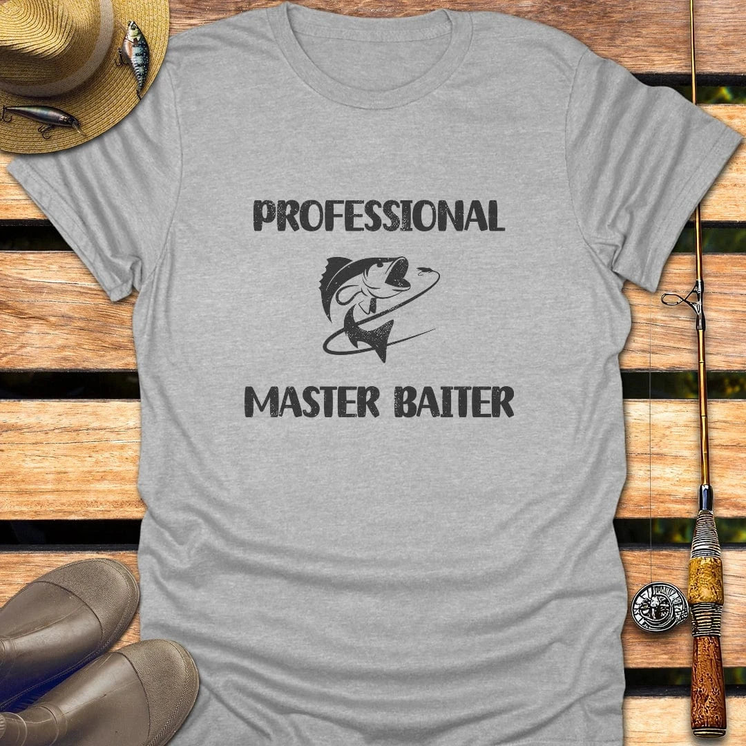 MASTER BAITER T-Shirt FISHING T-Shirt Sport Grey / S