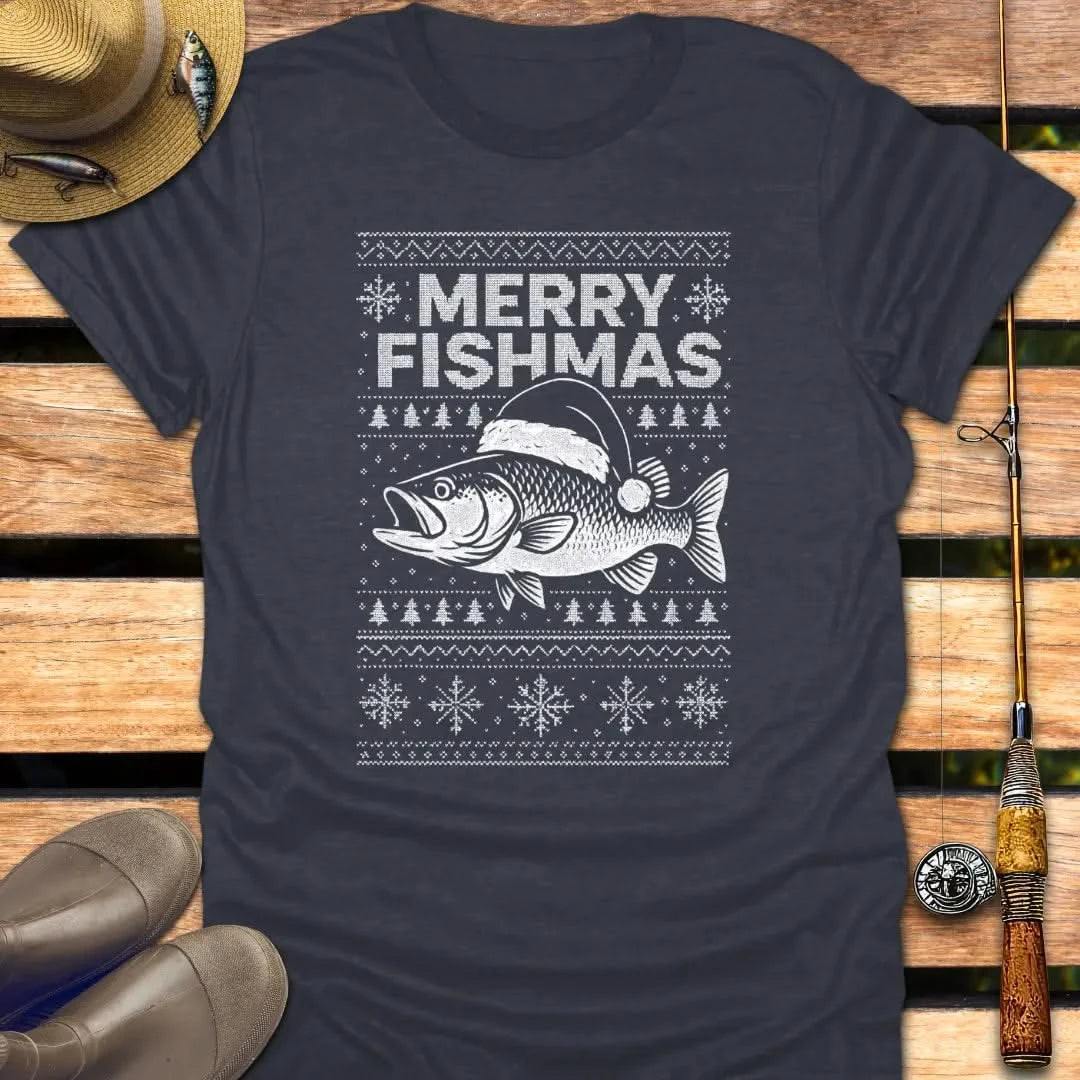 MERRY FISHMAS T-Shirt FISHING T-Shirt