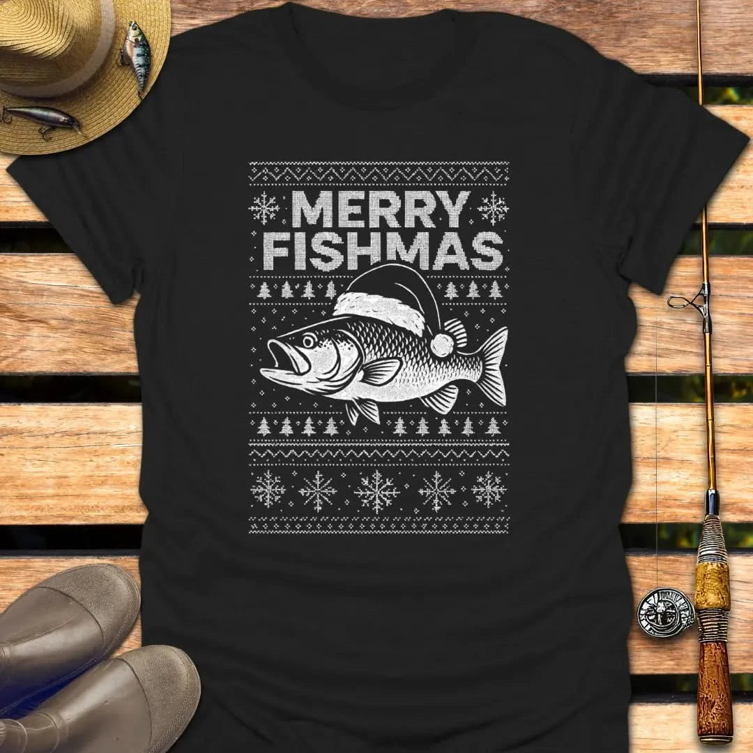 MERRY FISHMAS T-Shirt FISHING T-Shirt