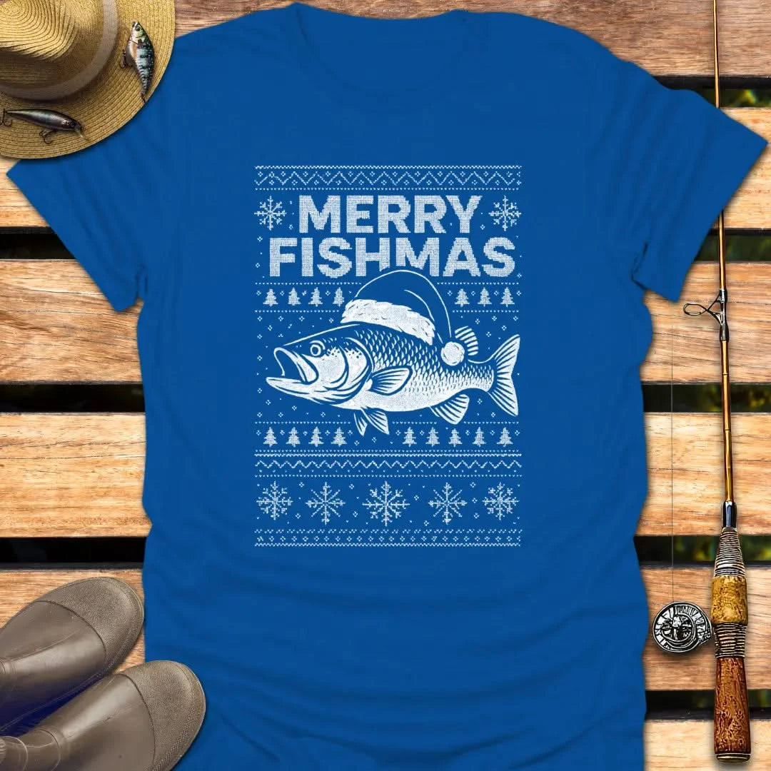 MERRY FISHMAS T-Shirt FISHING T-Shirt