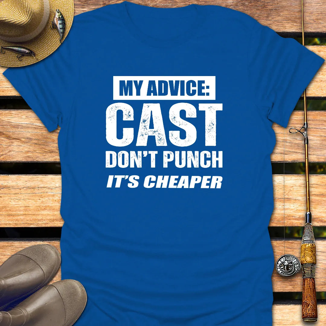MY ADVICE T-Shirt FISHING T-Shirt Royal / S