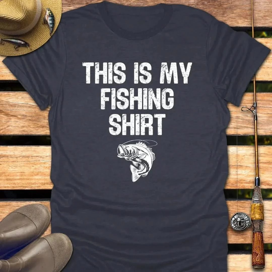 MY FISHING T-Shirt FISHING T-Shirt Heather Navy / S