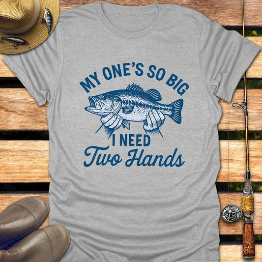MY ONES SO BIG T-Shirt FISHING T-Shirt Sport Grey / S