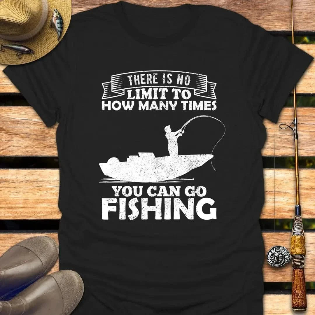 NO LIMIT FISHING T-Shirt FISHING T-Shirt Black / S