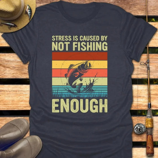 NOT FISHING ENOUGH T-Shirt FISHING T-Shirt Heather Navy / S