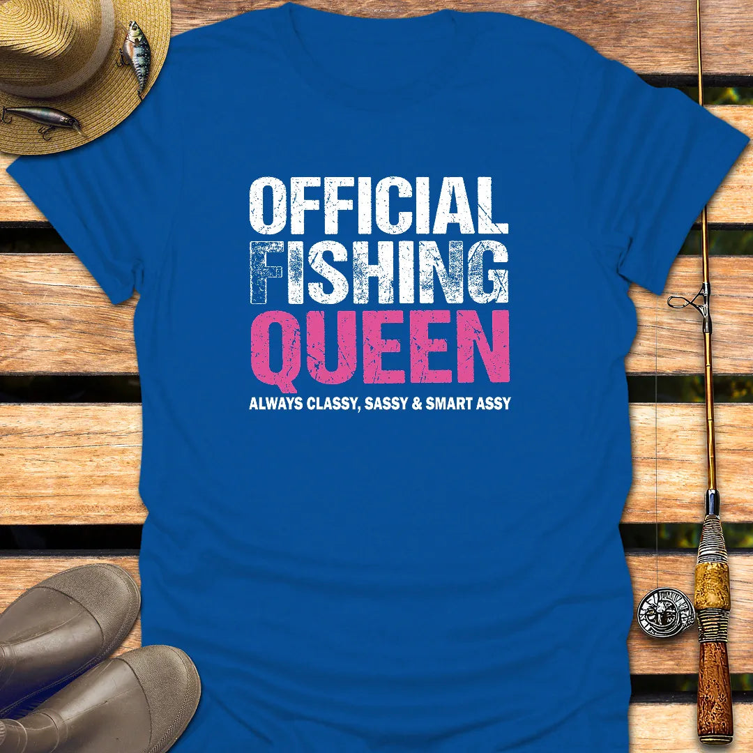 OFFICIAL FISHING QUEEN T-Shirt FISHING T-Shirt Royal / S