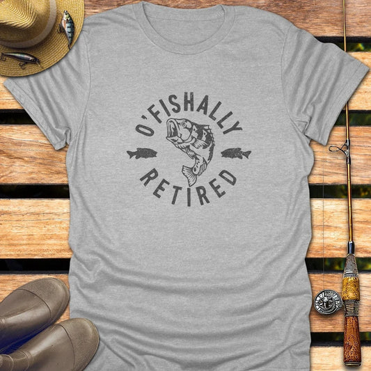 OFISHALLY RETIRED T-Shirt FISHING T-Shirt Sport Grey / S