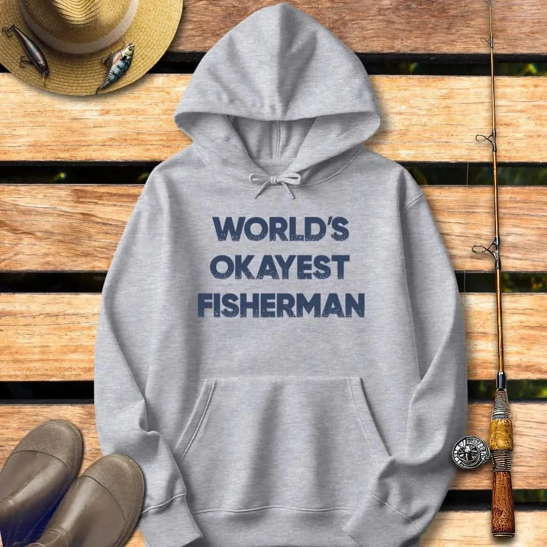 OKAYEST FISHERMAN Hoodie FISHING Hoodie Sport Grey / S