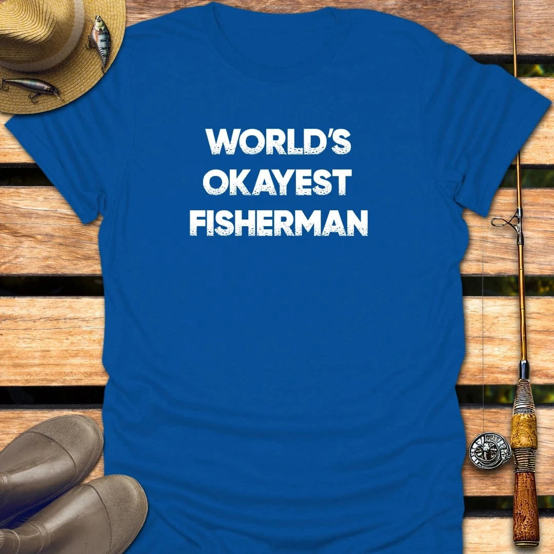 OKAYEST FISHERMAN T-Shirt FISHING T-Shirt Royal / S