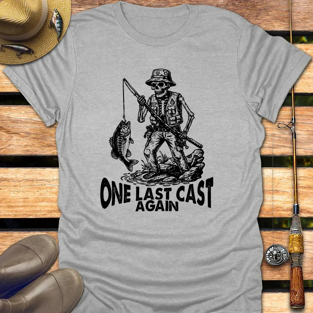 ONE LAST CAST T-Shirt FISHING T-Shirt Sport Grey / S