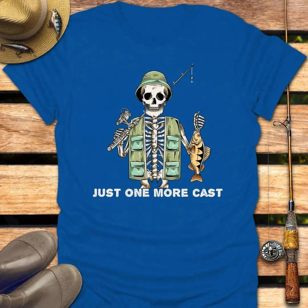 ONE MORE CAST T-Shirt FISHING T-Shirt Royal / S