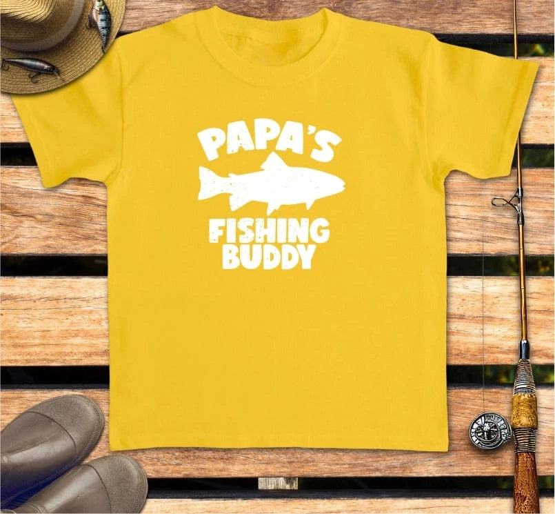 PAPA'S FISHING BUDDY - kid's tee FISHING Kids clothes Daisy / XS