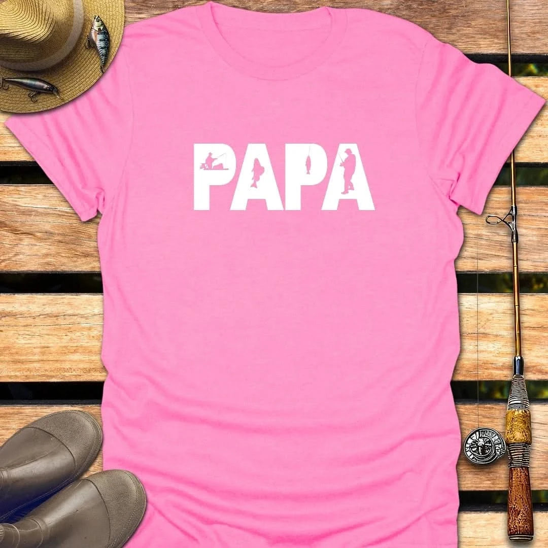 PAPA T-Shirt FISHING T-Shirt Azalea / S