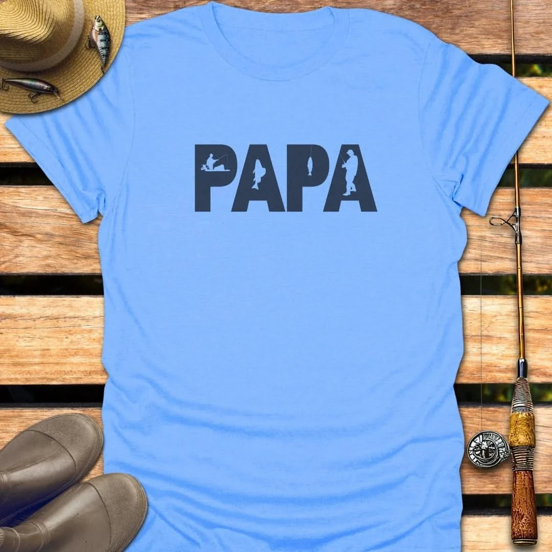 PAPA T-Shirt FISHING T-Shirt Carolina Blue / S