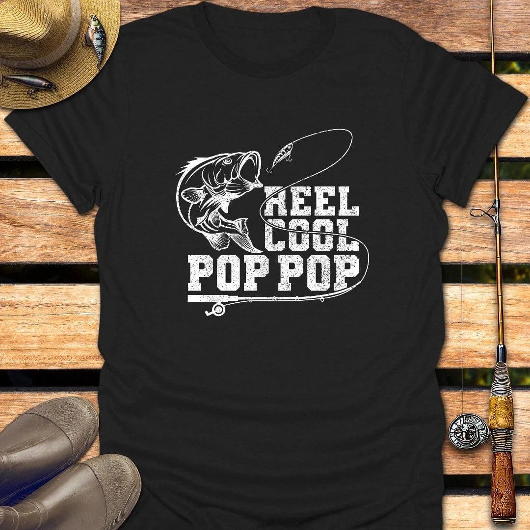POP POP T-Shirt FISHING T-Shirt Black / S