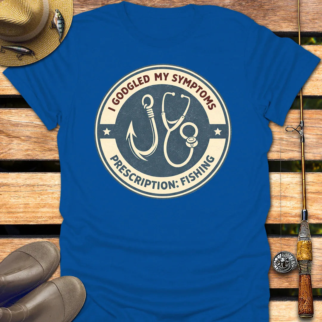PRESCRIPTION IS FISHING T-Shirt FISHING T-Shirt Royal / S