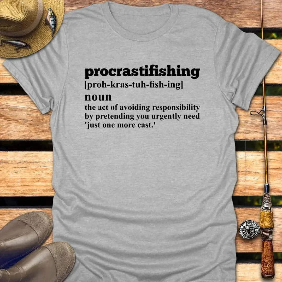 PROCRASTIFISHING T-Shirt FISHING T-Shirt Sport Grey / S