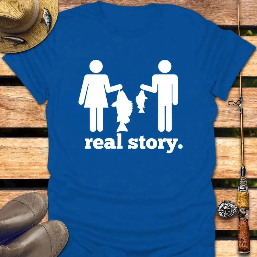 REAL STORY T-Shirt FISHING T-Shirt Royal / S