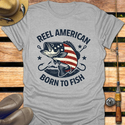 REEL AMERICAN T-Shirt FISHING T-Shirt Sport Grey / S