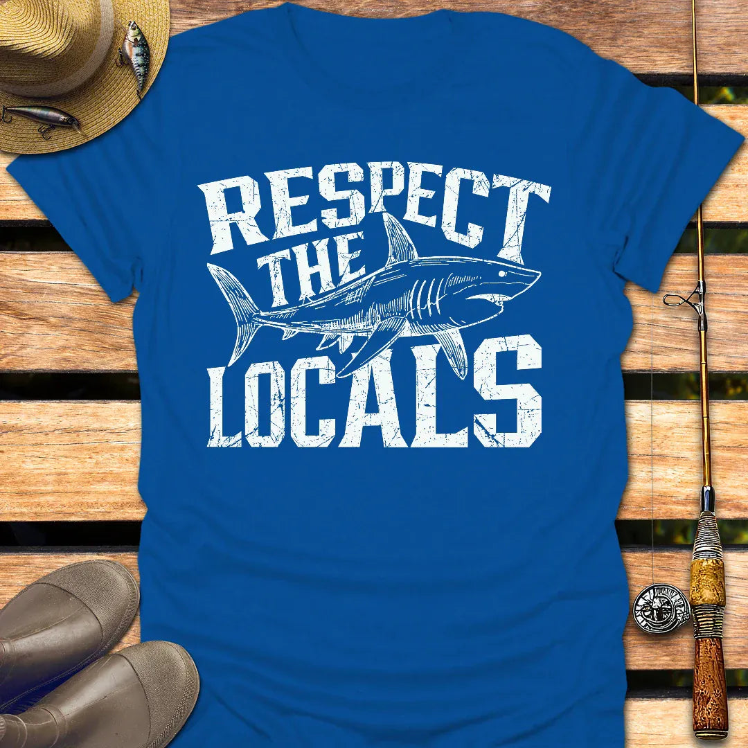 RESPECT THE LOCALS T-Shirt FISHING T-Shirt Royal / S