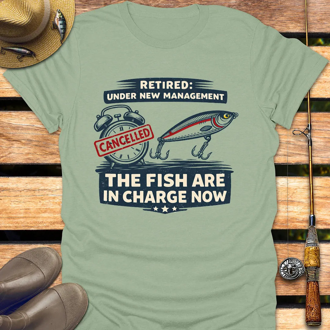 RETIRED T-Shirt FISHING T-Shirt Sage / S