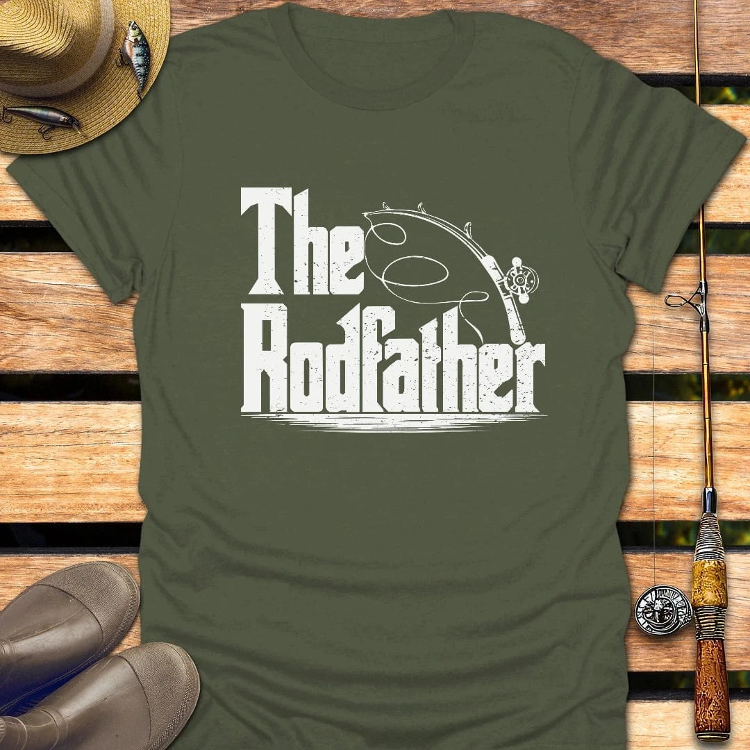 RODFATHER T-Shirt FISHING T-Shirt Military Green / S