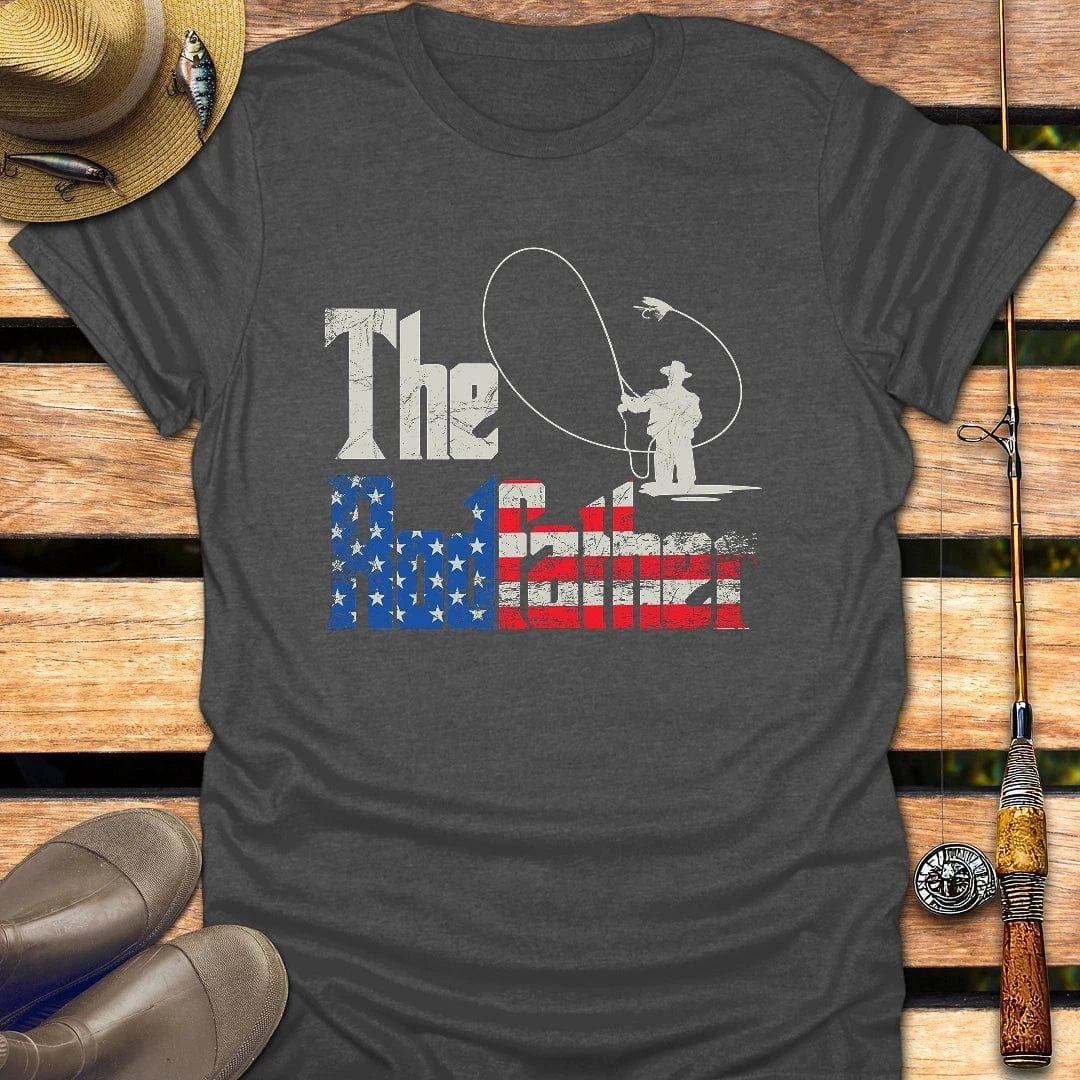 RODFATHER USA T-Shirt FISHING T-Shirt Dark Heather / S
