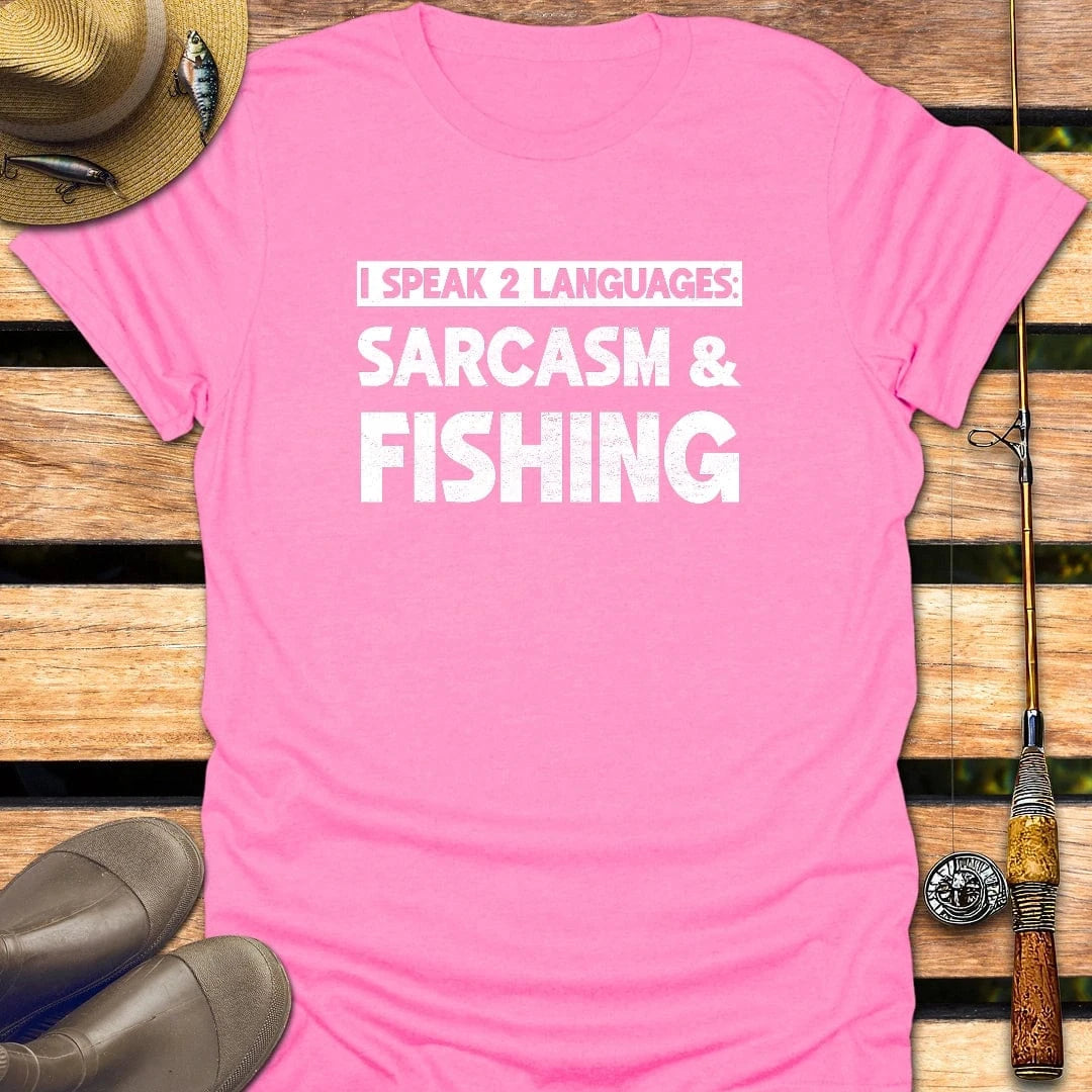 SARCASM T-Shirt FISHING T-Shirt Azalea / S