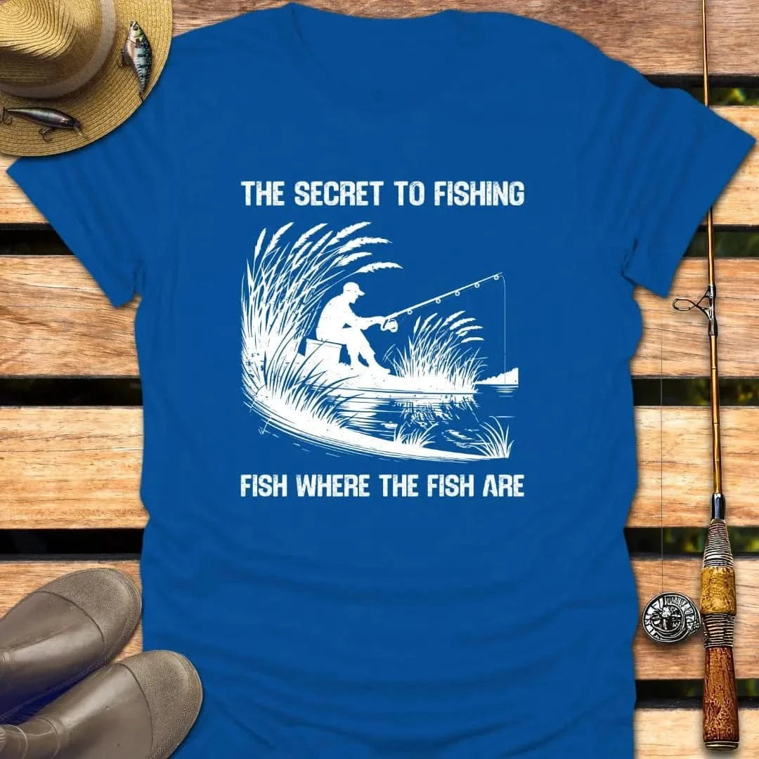 SECRET TO FISHING T-Shirt FISHING T-Shirt Royal / S