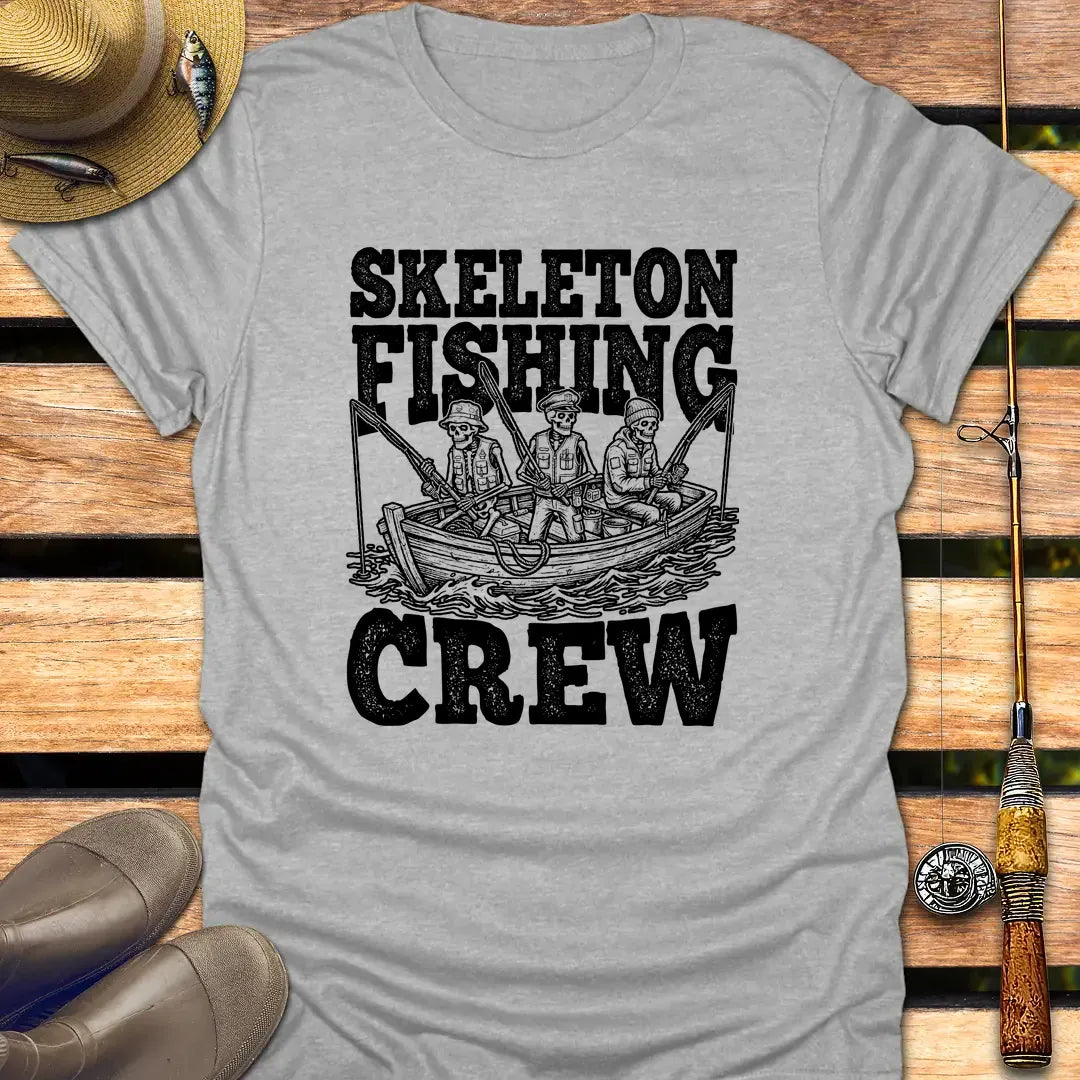 SKELETON CREW T-Shirt FISHING T-Shirt Sport Grey / S