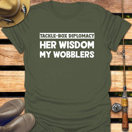 TACKLE-BOX T-Shirt FISHING T-Shirt Military Green / S