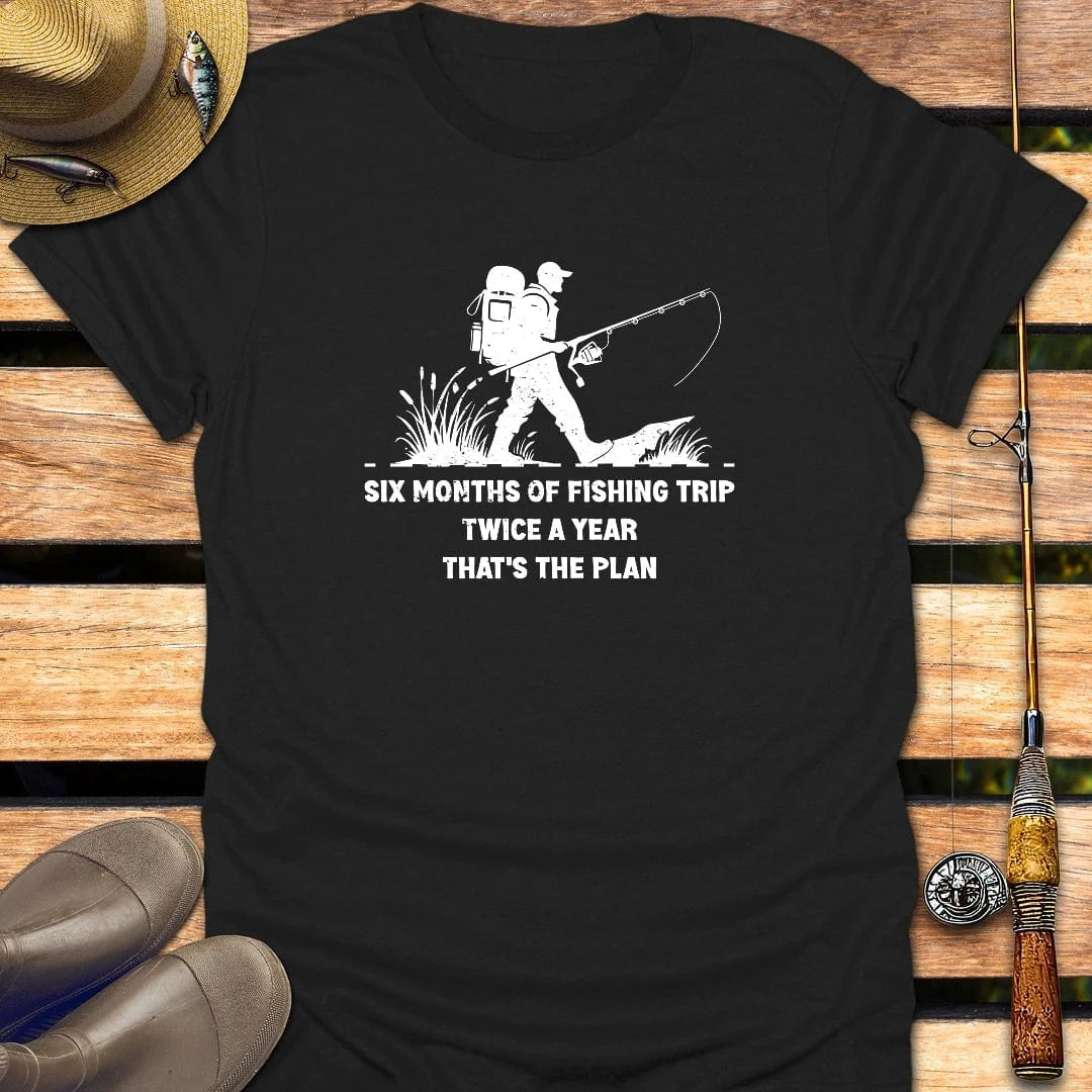 TRIP T-Shirt FISHING T-Shirt Black / S