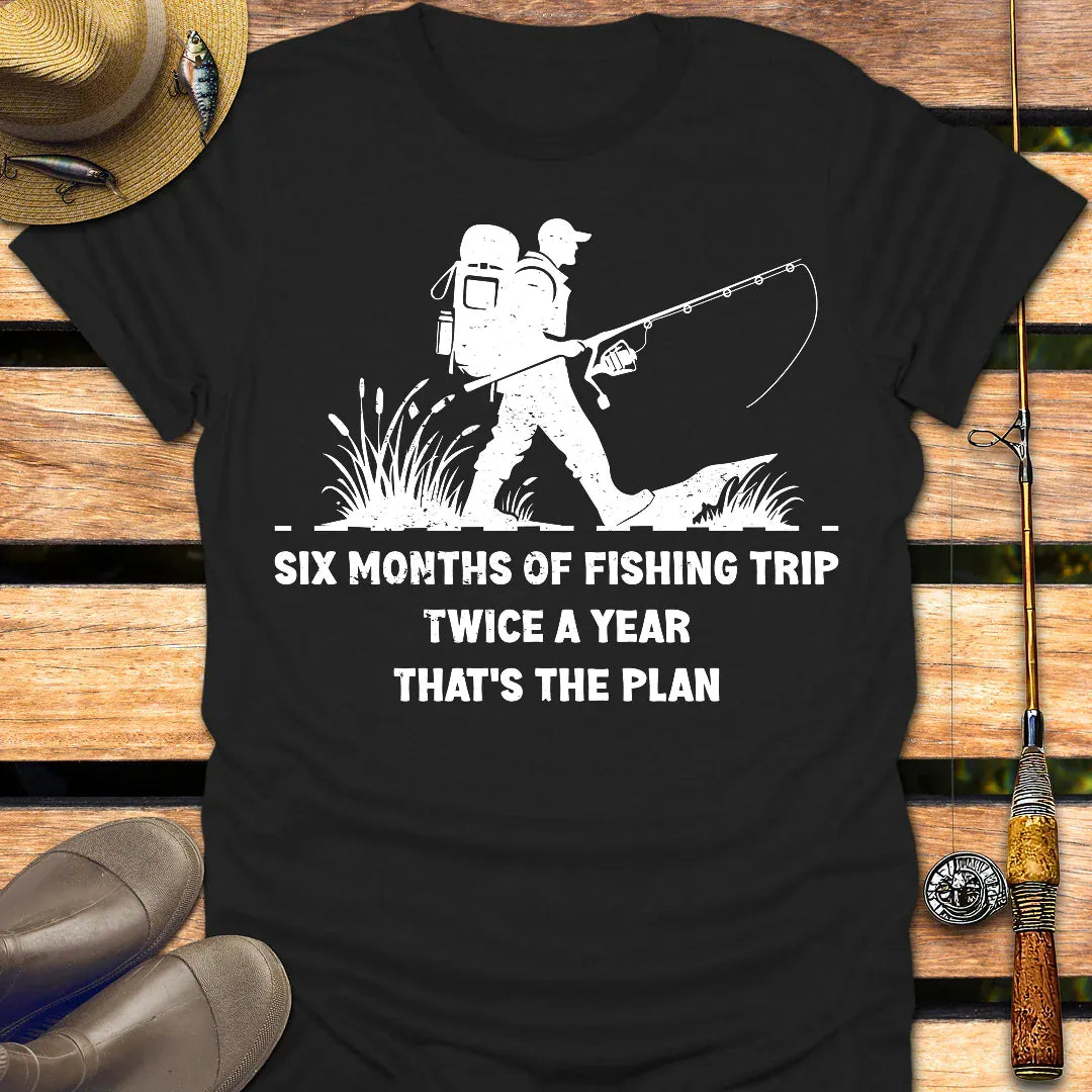 TRIP T-Shirt FISHING T-Shirt Black / S